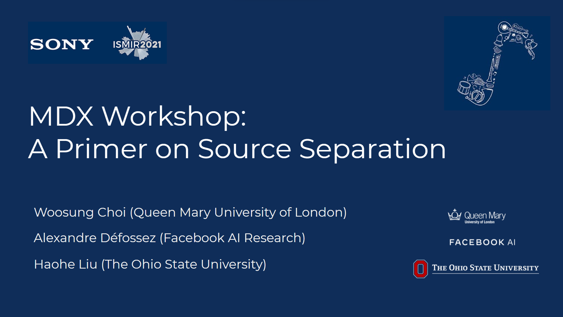 Separating of musical signals.